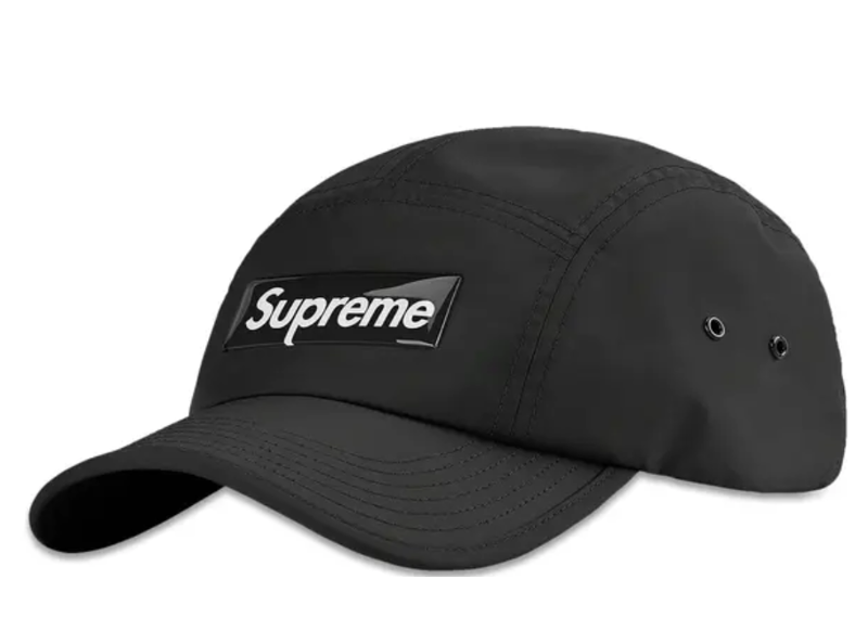 Supreme Inset Gel Camp Cap Black