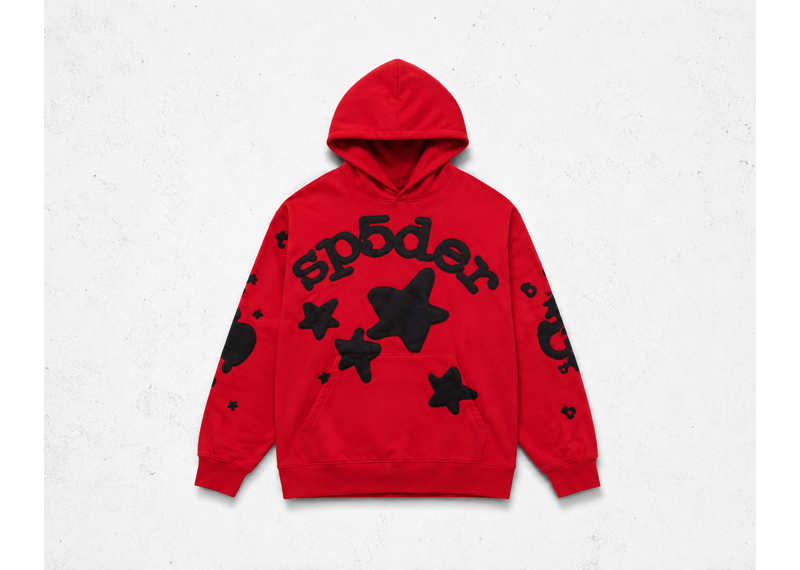 Sp5der Beluga Hoodie Red