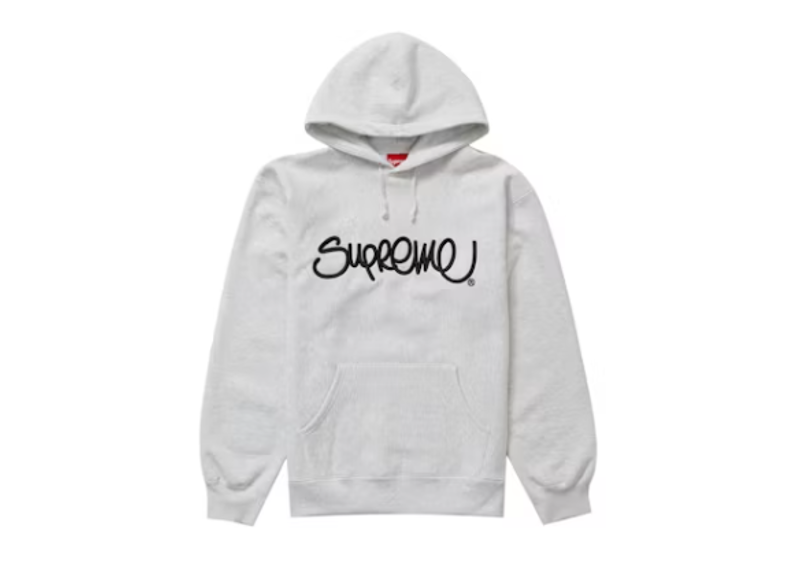 Supreme Raised Handstyle Hooded Sweatshirt