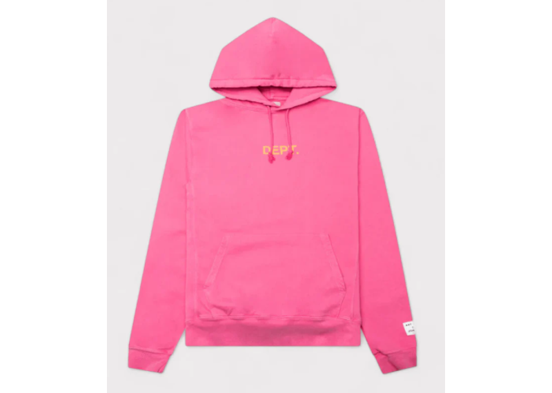 Gallery Dept. Logo Hoodie Flo Pink