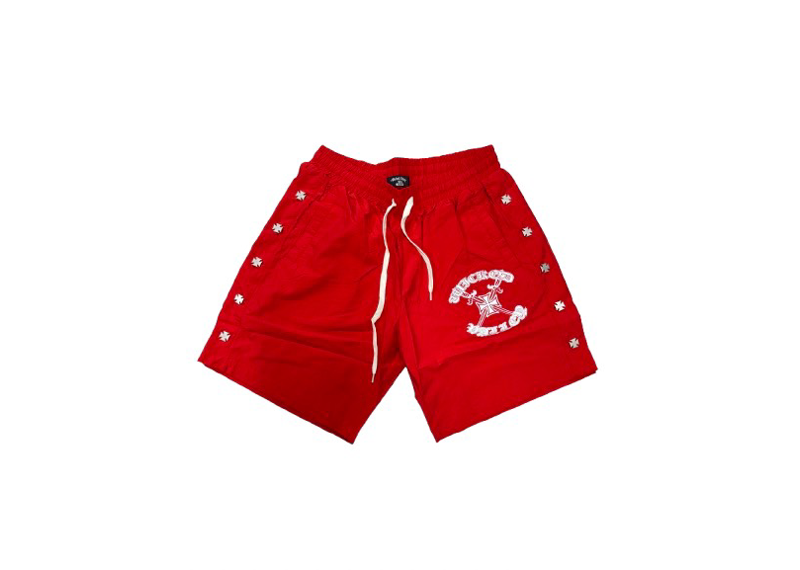 Wicked Valley Red Nylon Shorts
