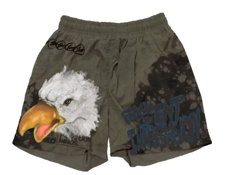 Travis Scott Cactus Jack For Fragment Imagination Shorts Olive