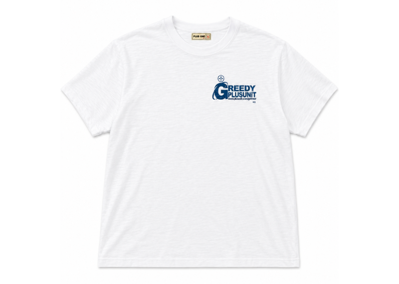GREEDY UNIT x PLUS ONE INTERNET TEE WHITE