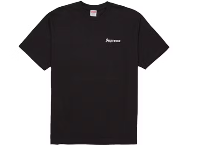 Supreme Paris Is Burning Tee Black