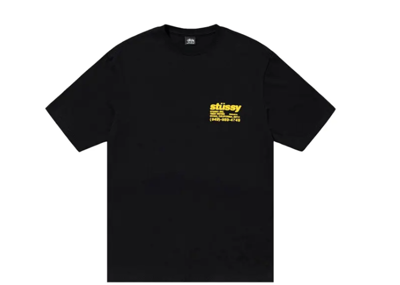 Stussy Pigment Dyed DNA Tee Black