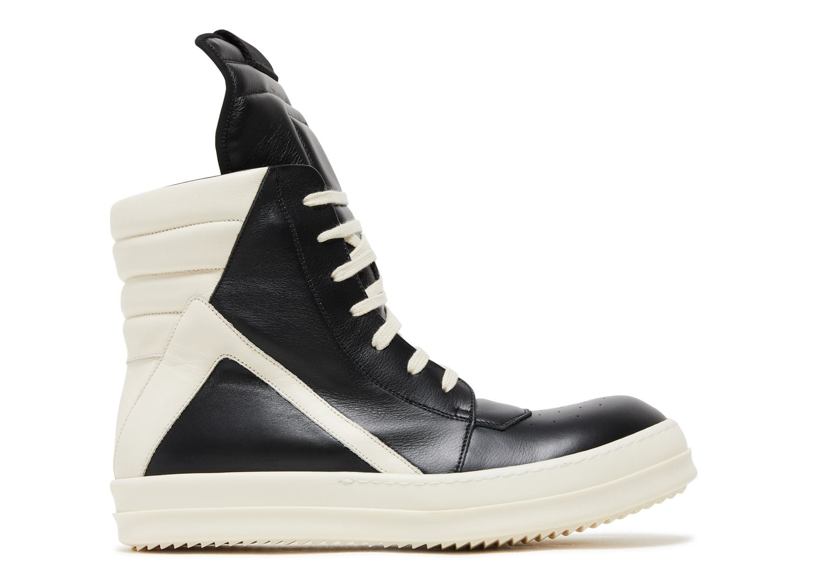 Rick Owens Strobe Geobasket High Black Milk