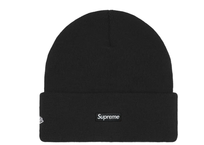 Supreme New Era Old English Beanie Black