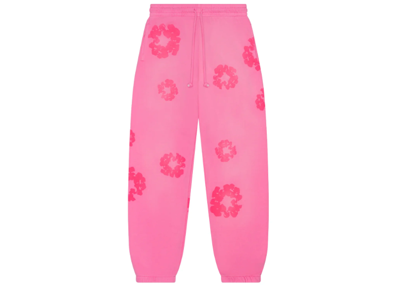 DENIM TEARS PINK WREATH SWEATPANTS