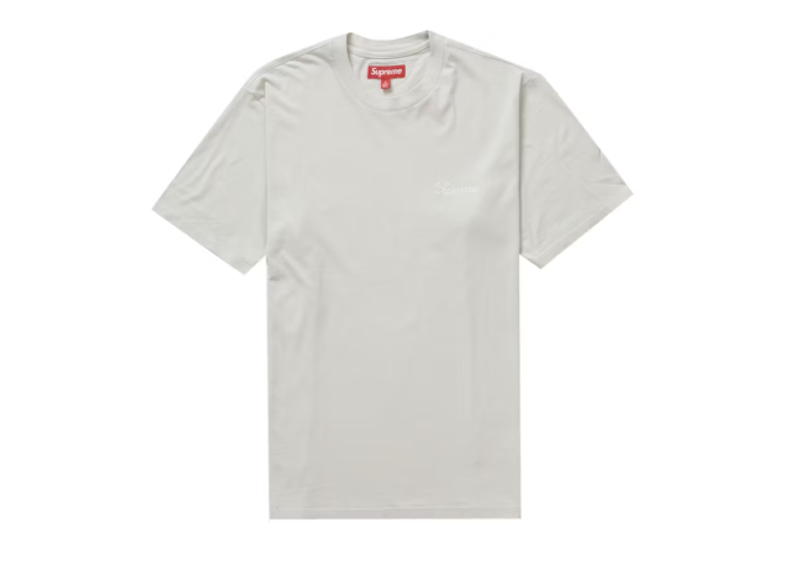 Supreme Washed Script S/S Top (FW23) Grey