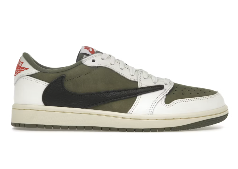 TRAVIS SCOTT X AIR JORDAN 1 LOW OG SP MEDIUM OLIVE (PRE-LOVED)