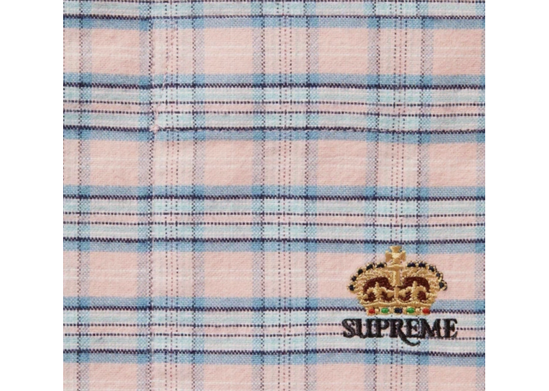 Supreme Loose Fit Flannel Oxford Shirt Plaid