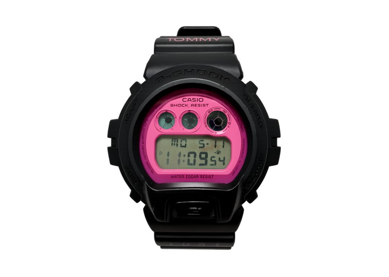 G-SHOCK DW-6900FS Tommy Limited Edition Black Pink Collab Digital Watch