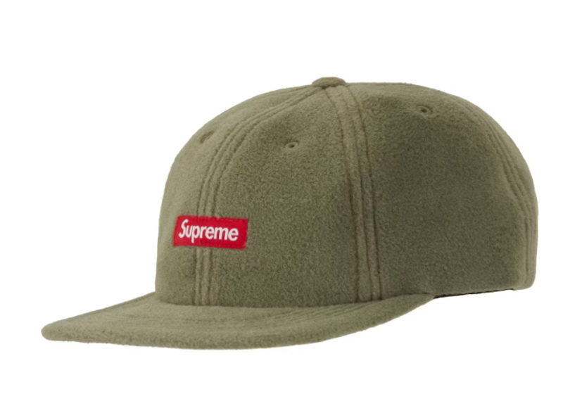 Supreme Polartec Small Box 6-Panel Olive