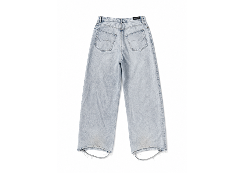 Balenciaga Baggy Pants Denim Light Blue
