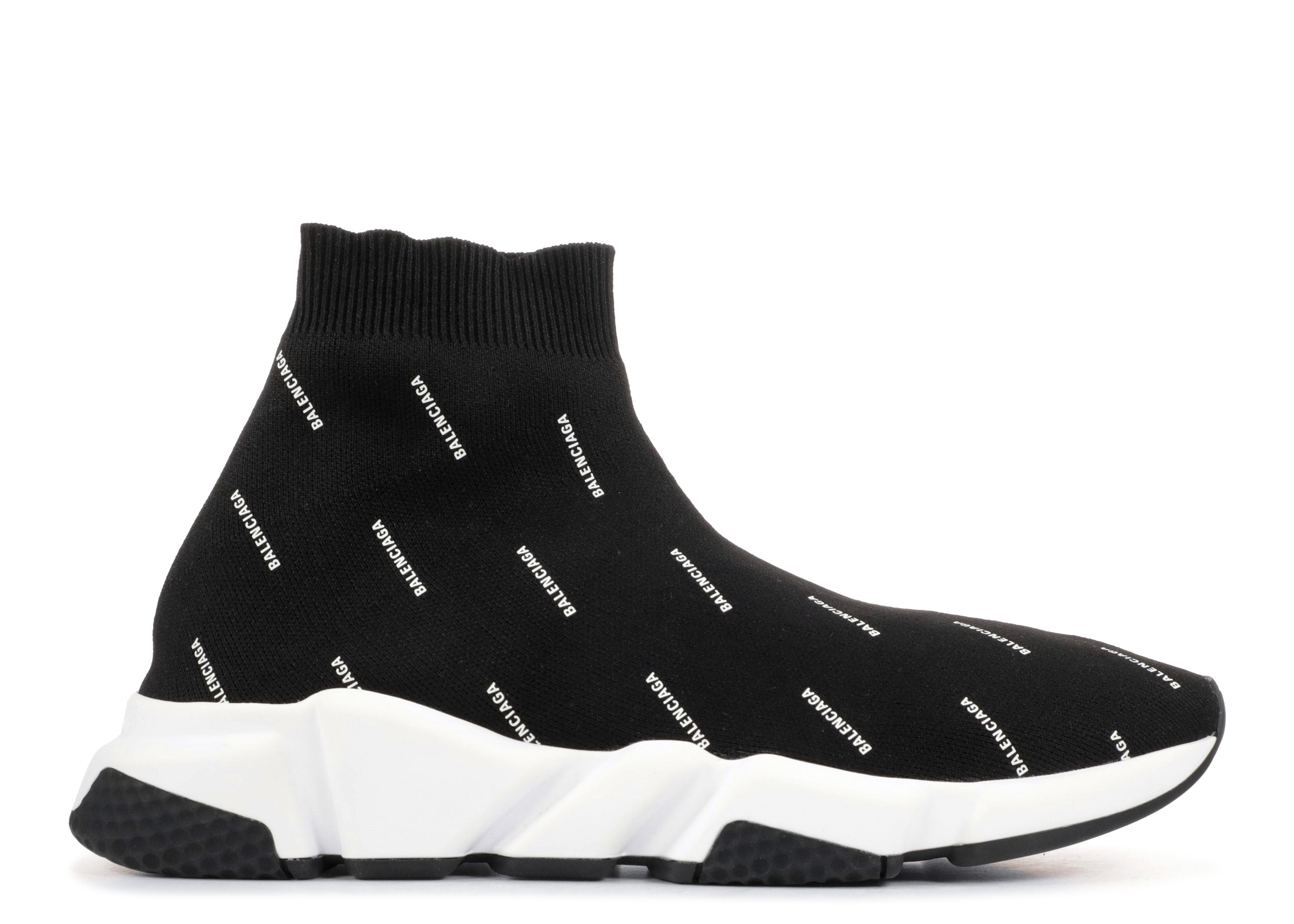 Balenciaga Speed Trainer Mid Logo Print