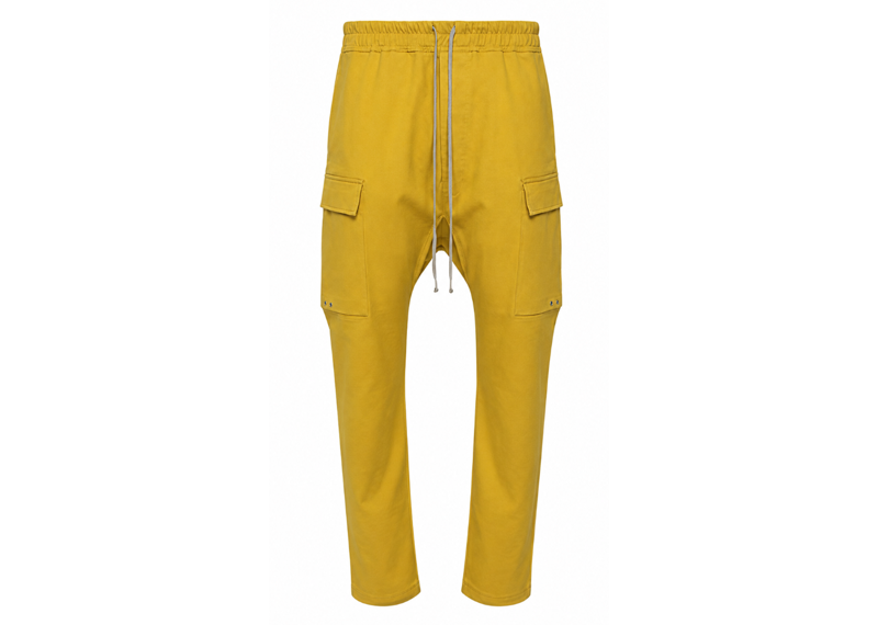 Rick Owens Long Cargo Pant Lemon