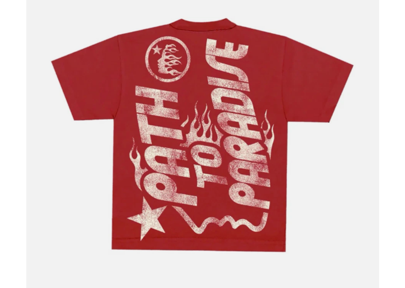 Hellstar Jesus Emblem Red White T-Shirt