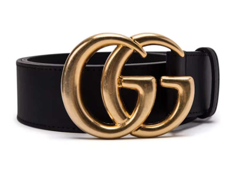 Gucci Double G Wide Leather Belt