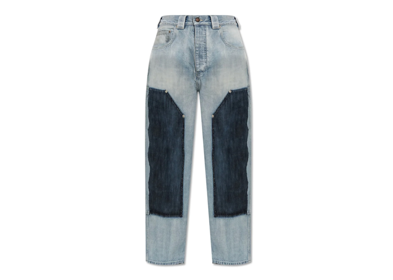 Balenciaga Panelled Vintage Effect Jeans