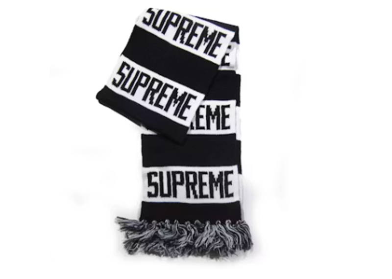 Supreme Bar Stripe Scarf Black