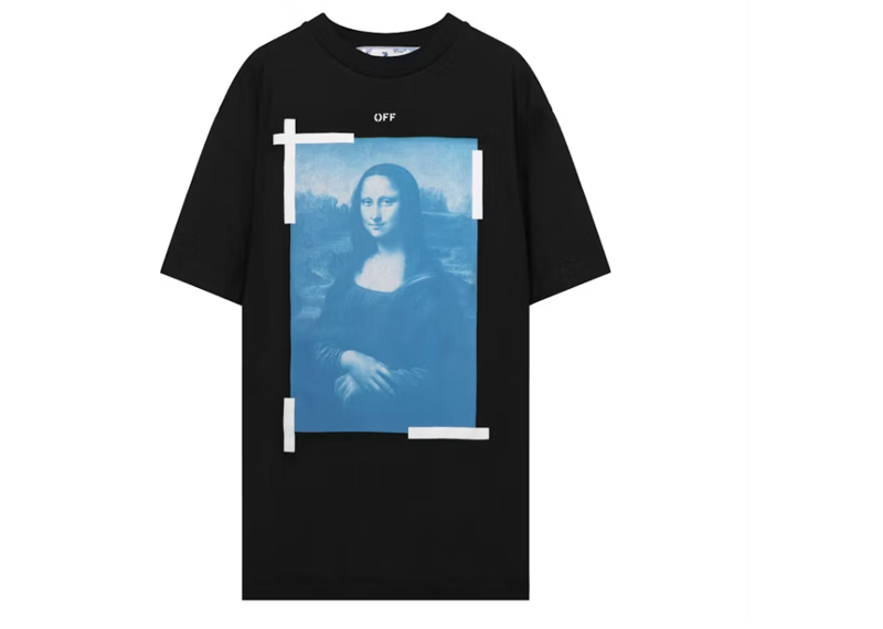 OFF-WHITE Mona Lisa Oversized T-shirt Black