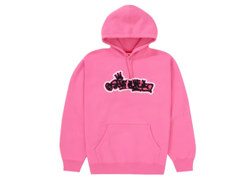 Supreme Handstyle Hooded Sweatshirt Magenta