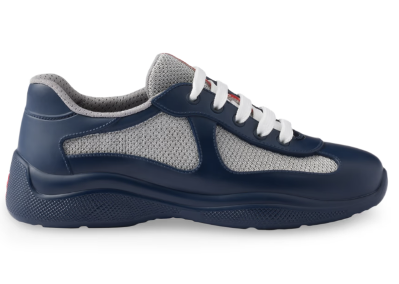 Prada Mens Americas Cup Rubber Trainer Sneakers