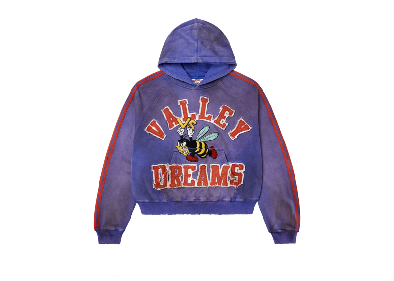 Vale Forever Twisted 6 Stripe Bee Hoodie Blue / Red