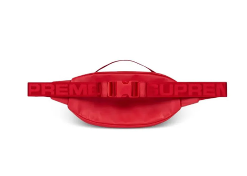 Supreme Leather Waist Bag (FW23) - Red