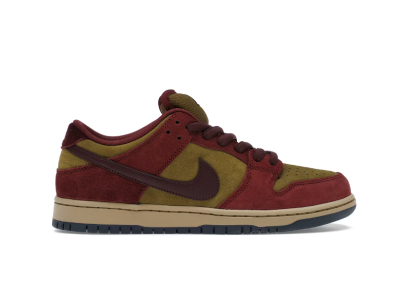 Nike Dunk Low SB Dark Team Red Olive Flak