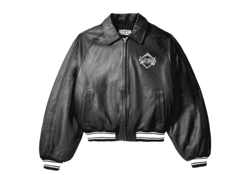 VALE FOREVER LEATHER COACH JACKET BLACK