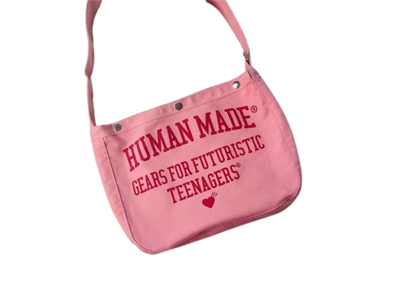 HUMAN MADE GEARS FOR FUTURISTIC TEENAGERS STRANGERS PINK TOTE