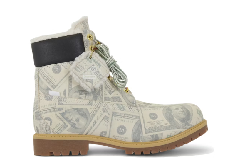 Timberland 6 Premium Waterproof Boot Supreme x MM6 Maison Margiela $100 Bills
