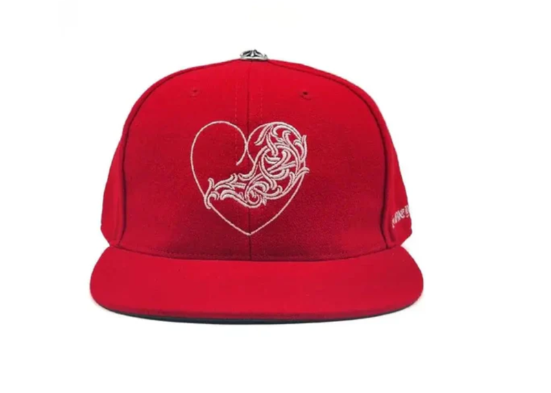 Chrome Hearts Love You Fitted Hat Red