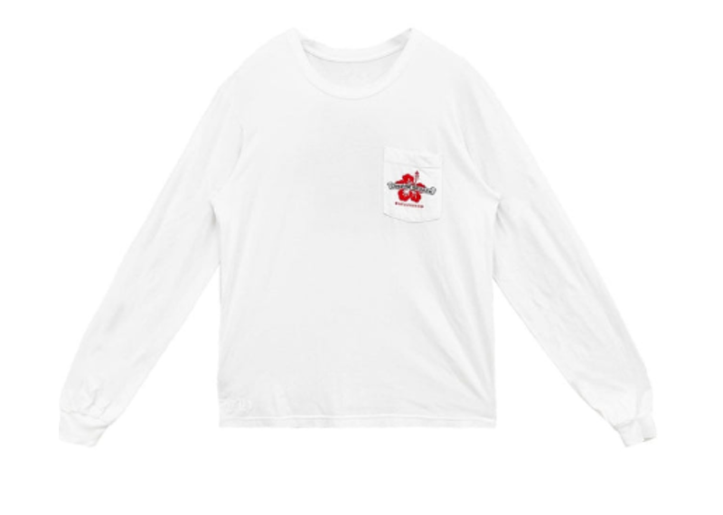 Chrome Hearts Honolulu Exclusive Hibiscus Flower Long Sleeve Shirt