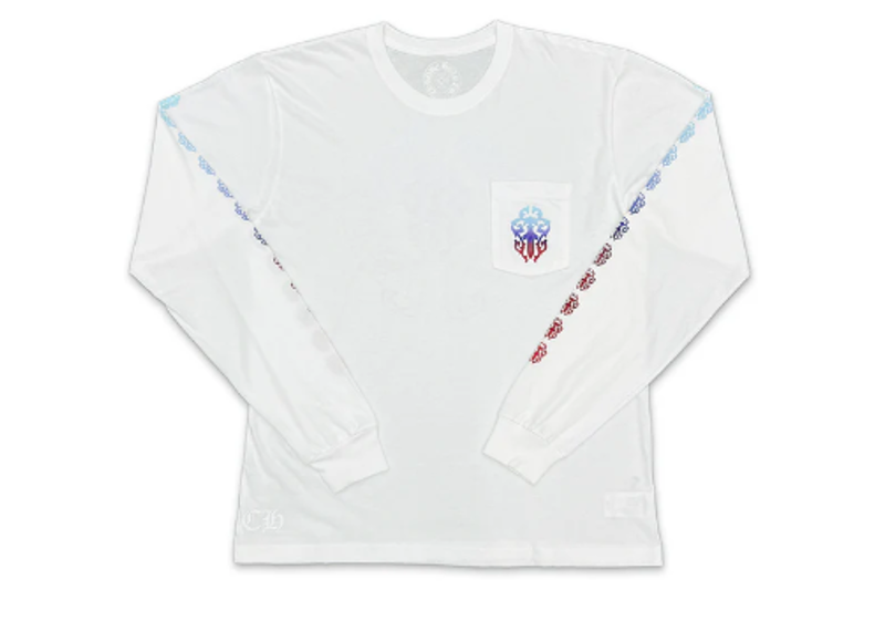 Chrome Hearts Multicolor Dagger L/S Tee White