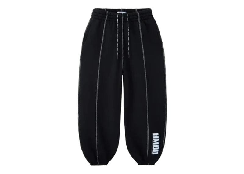 HMDDLA SEAM SWEATS BLACK/SILVER STITCHED