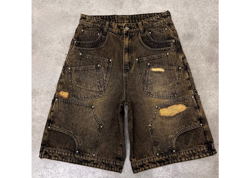 Ultimate Aim Crystal Pocket Runner Brownie Jorts