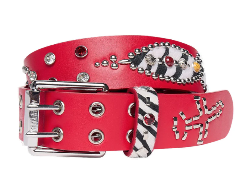 Homme Femme Embellished Belt - Studded
