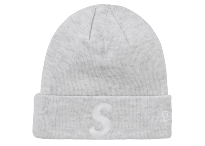 Supreme New Era S Logo Beanie (FW24) Heather Grey