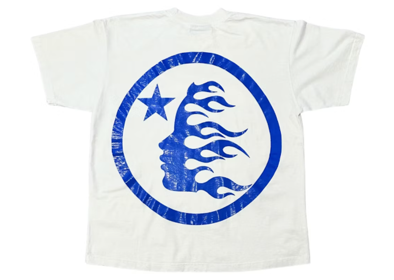 Hellstar Gel Sport Logo T-shirt White/Blue