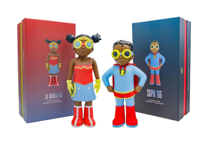Hebru Brantley Power Duo Figure Set Blue/Red