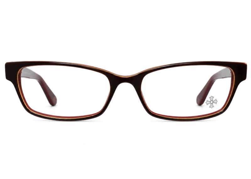 Chrome Hearts DOLLZ Burgundy Glasses Eyewear Eyeglass Frame