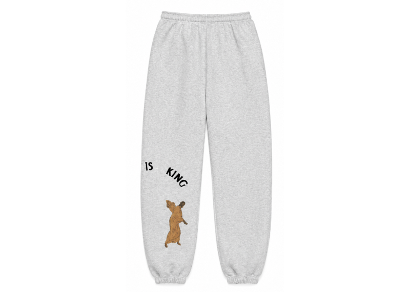 Kanye West Jesus Is King Heather Grey SweatPants