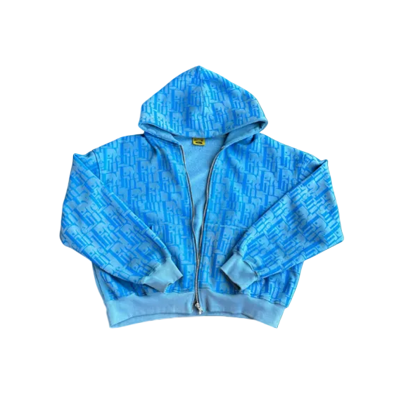 Fine Britches Blue Icee Fior Zip Up
