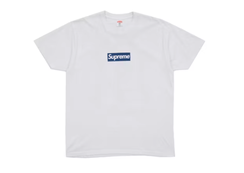 Supreme New York Yankees Box Logo Tee White