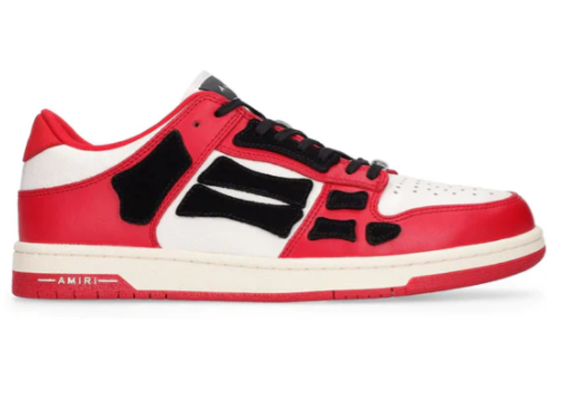Amiri Low-Top Skull Bones Leather Sneakers
