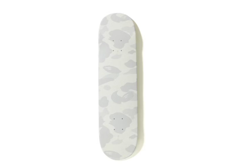 BAPE City Camo Skateboard Deck White