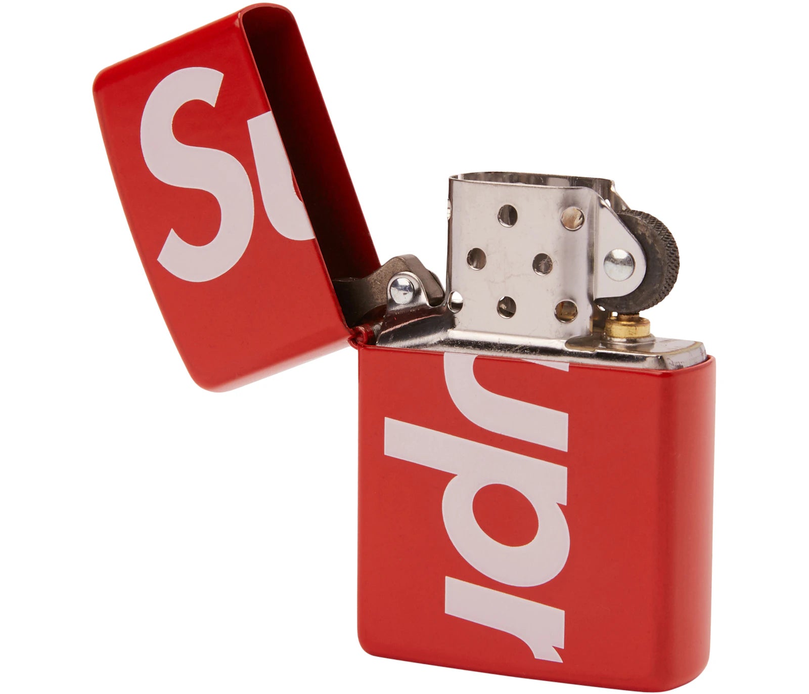 Supreme Logo Zippo Red