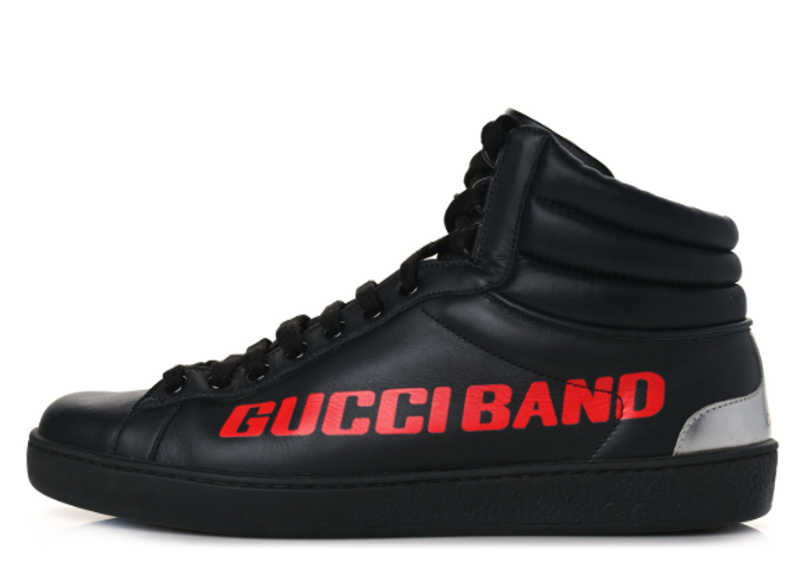 Gucci Band Mens Ace High Top Black Seakers